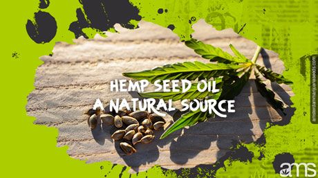 hemp seeds and a cannabis leaf