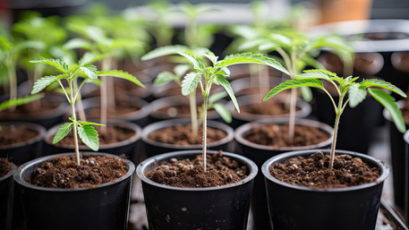 Cannabis plants in Pellets