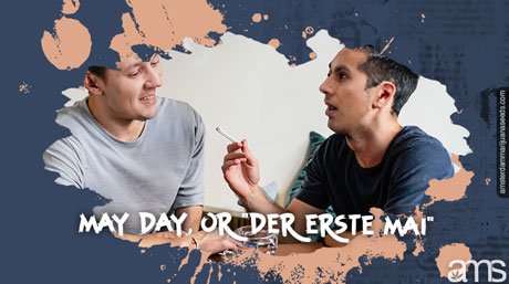 smoking a joint in Germany two friends at home smoking a joint