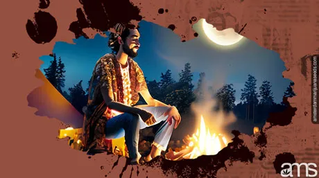 03 hippies around camp fire at moon light post img