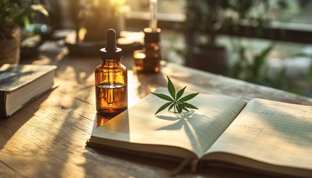 Cannabis and Autism: What Research Says About Potential Benefits Close-up of CBD oil bottle and notebook with the words “Autism Spectrum Disorder” – cannabis and autism research concept