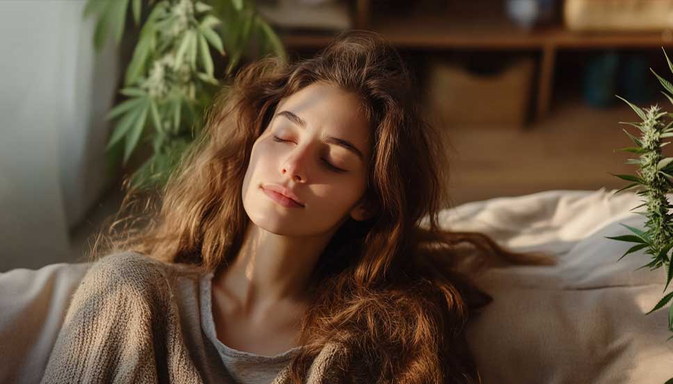 Everything You Should Know About Weed for anxiety Close-up of cannabis buds and leaves, illustrating weed for anxiety relief.